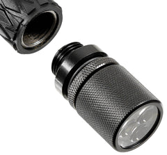 Lampă Baston Schlagstock Negru MFH - Corp Aluminiu, 3 LED-uri