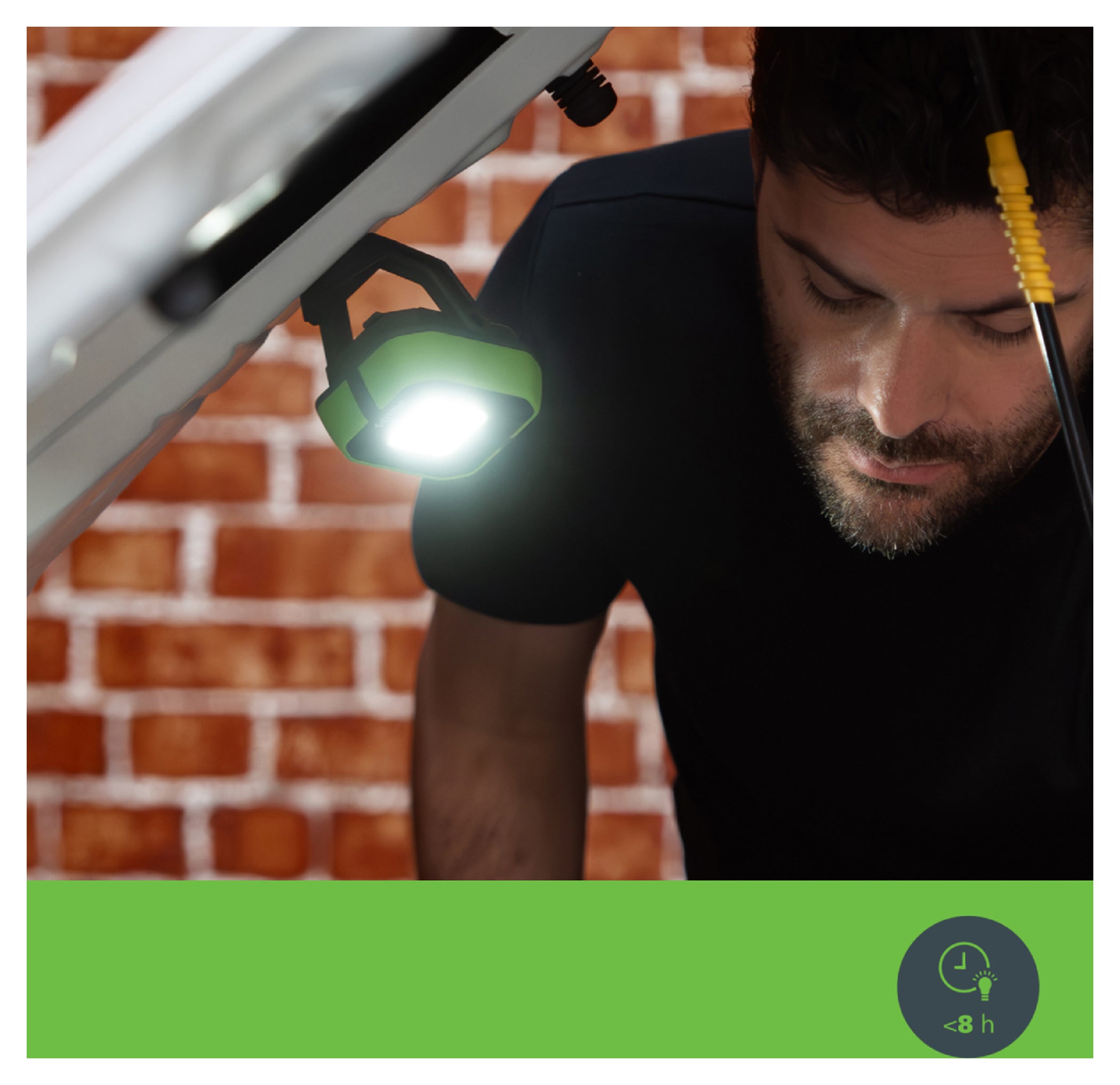 Lampă de Lucru LED Xperion 3000 Flood mini Philips - Compactă, Reîncărcabilă