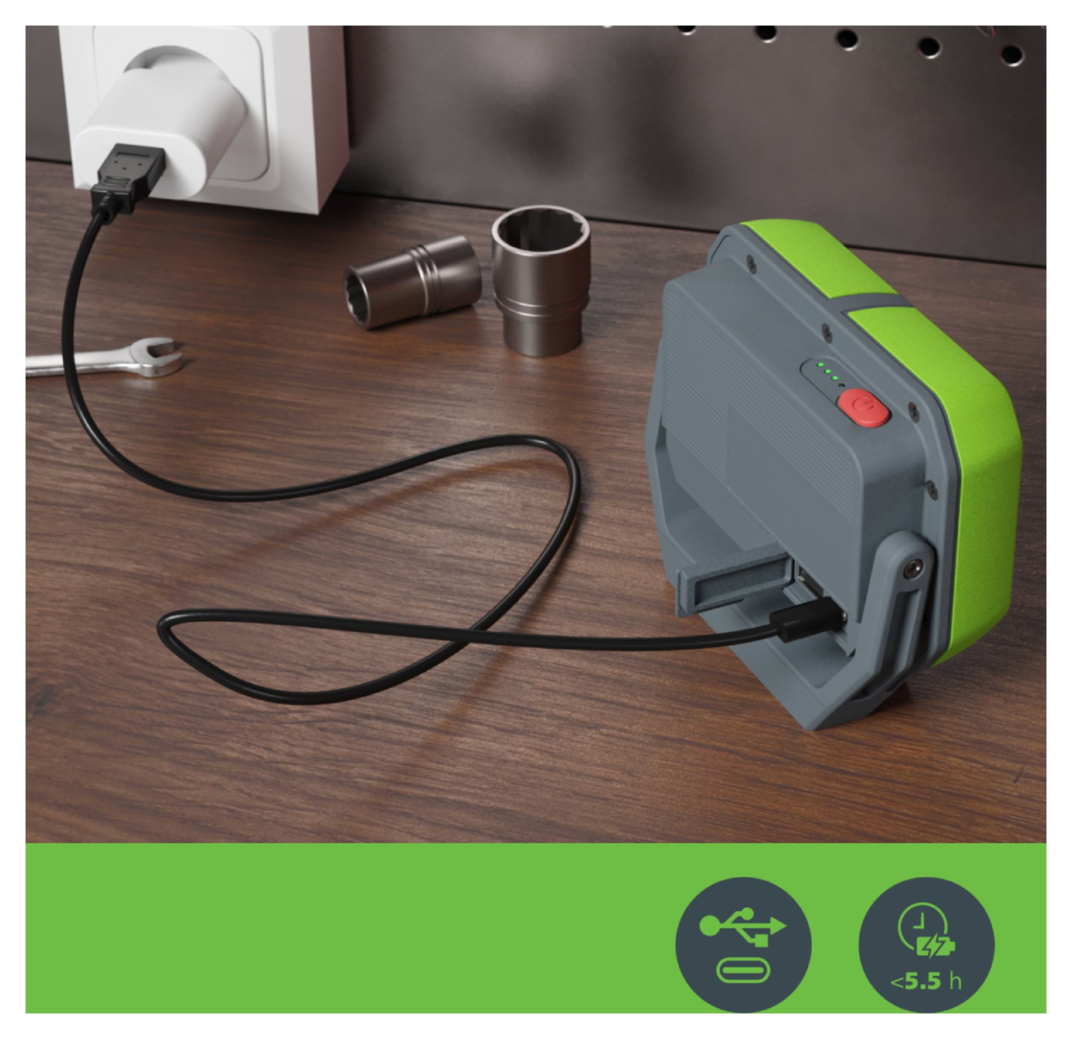Lampă de Lucru LED Xperion 3000 Flood Philips - Portabilă, 1000 lm