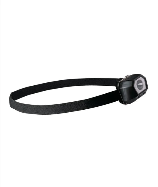 Lampă Frontală LED Reîncărcabilă Black, 80 Lumeni, 4 Funcții (alb/roșu stroboscopic)