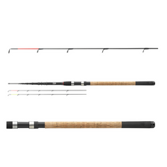 Lansetă Feeder Daiwa 6+2 Tele Black - Putere 100g, 3.30m - 2