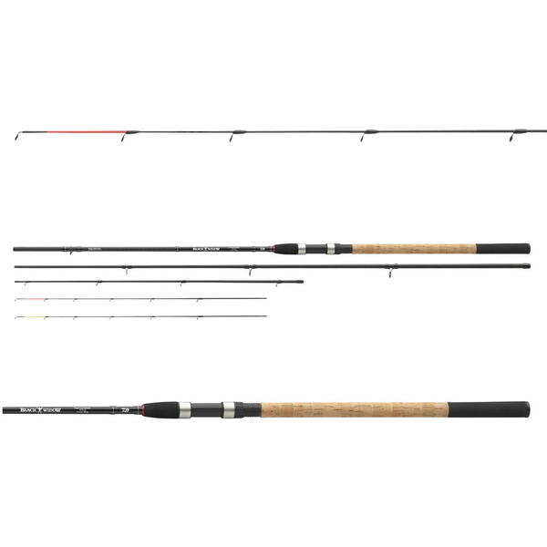 Lansetă Method Feeder Black Widow DAIWA - Modulară 3+2buc, 3.30m/60g - 1