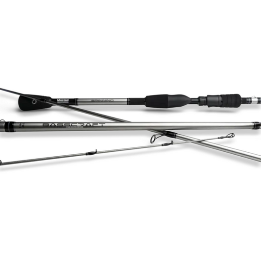Lansetă Spinning Basscraft Mustad - Acțiune Rapidă, 2 Segmente - 1