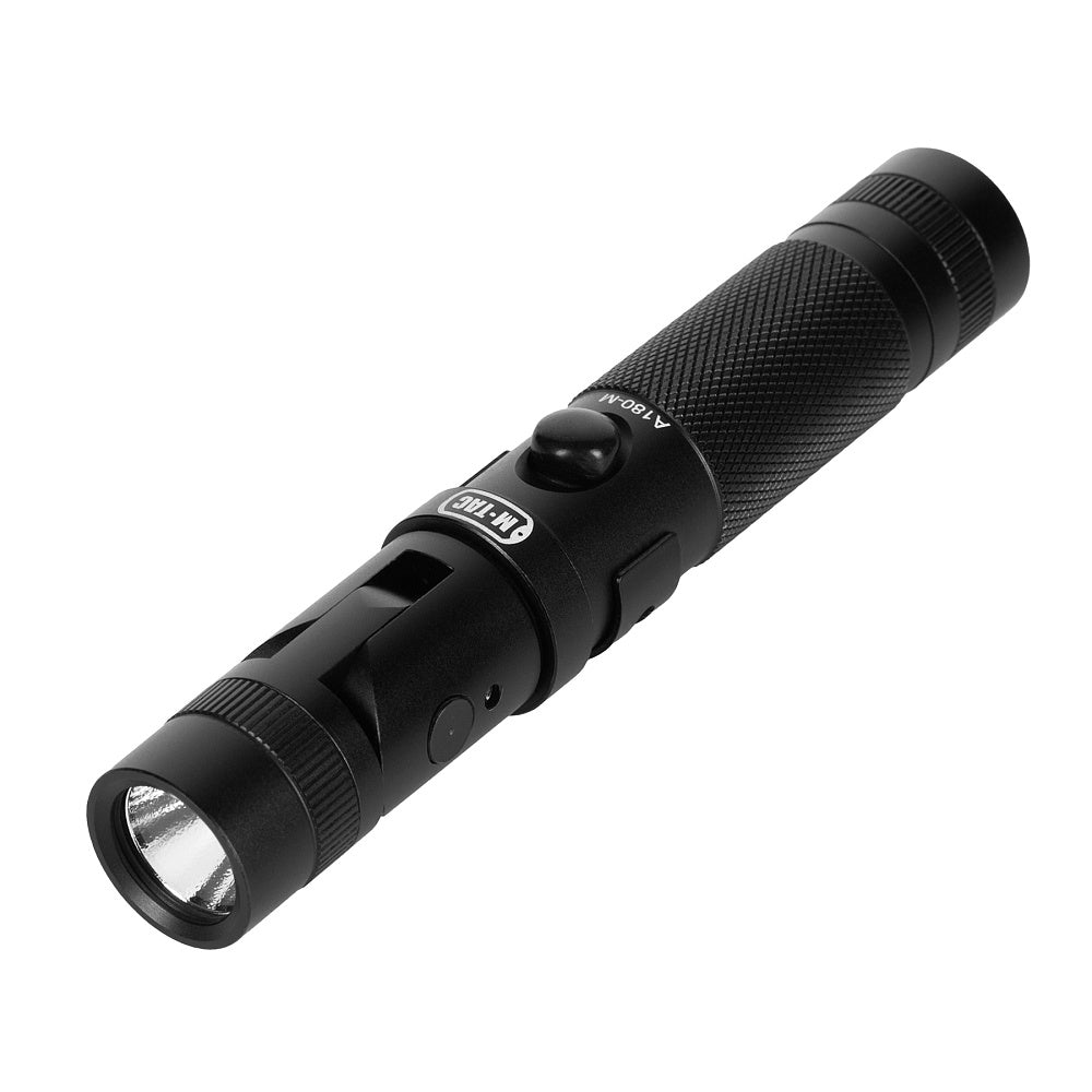 Lanternă A180 M-Tac - Multifuncțională cu Magnet, Negru