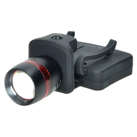 Lanternă cu Clip Mil-Tec Cap Light CREE Focusable – 150 Lumeni, Zoom