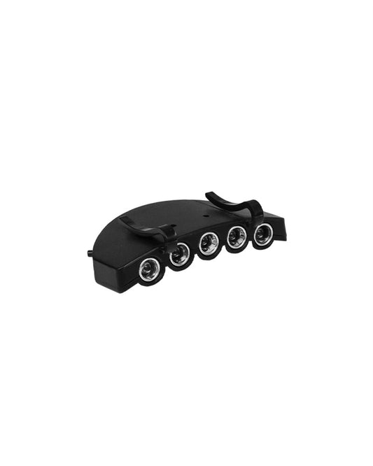 Lanternă de Șapcă Mil-Tec 5 LED – 12 Lumeni, Baterii CR2032, Neagră