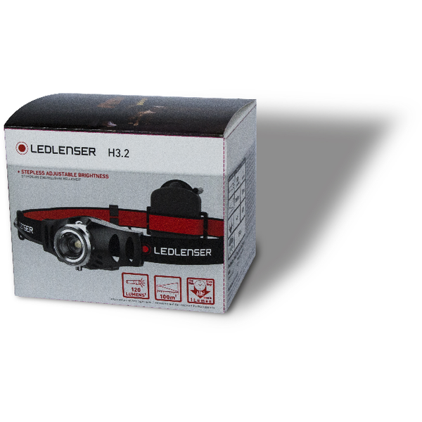 Lanternă Frontală H3.2 LEDLENSER - 120LM, Ușoară și Compactă - 1