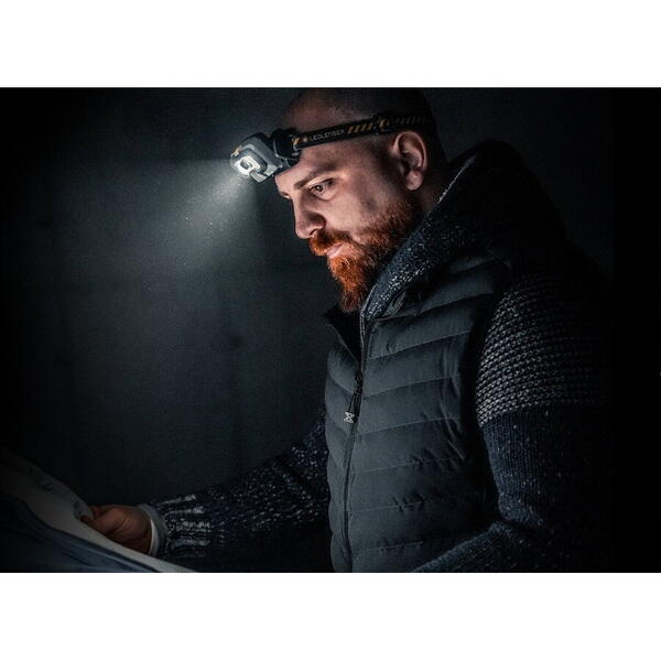 Lanternă Frontală HF8R Work Ledlenser - 1600LM, Reîncărcabilă, Hands-Free - 8