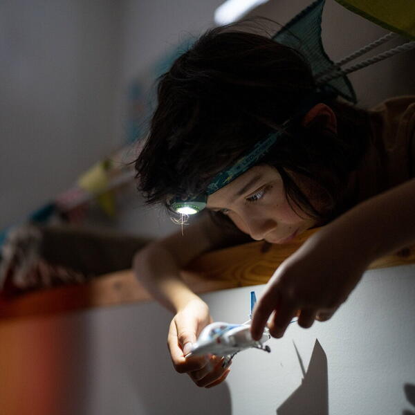 Lanternă Frontală KidLED4R Dinosaur Ledlenser - Reîncărcabilă, Sigură Copii - 4