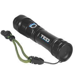 Lanternă LED cu Acumulator & Zoom 1600lm TED TL-9136 - Compactă, Puternică - 5