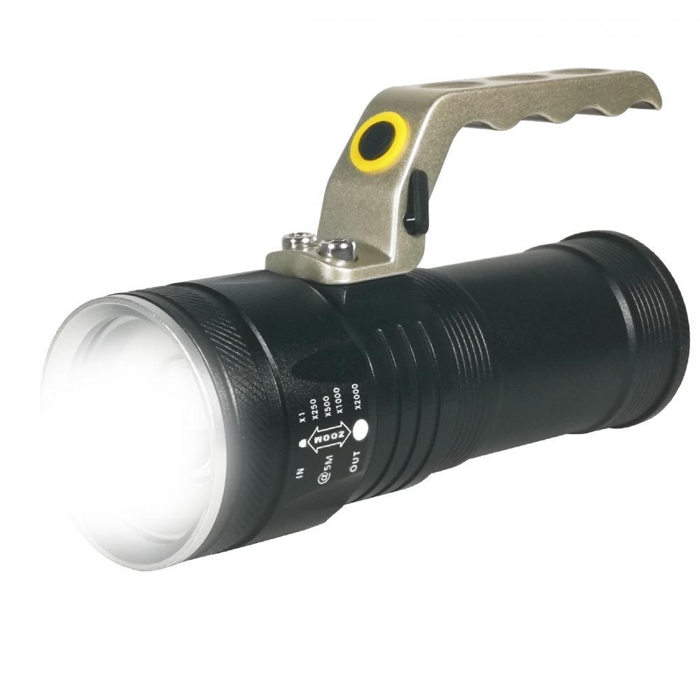 Lanterna LED Zoom HL-L2-04 TED - 3x18650 Incluse, Putere Mare - 3