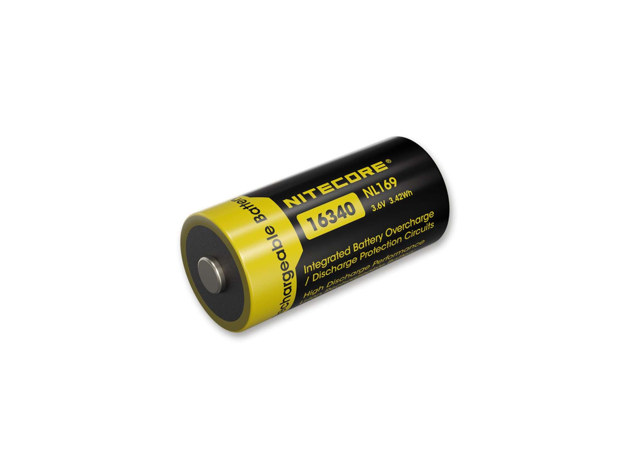 Lanterna Nitecore NL 169 Battery 16340 950 mAh Boker- 950 mAh, Circuit de protectie