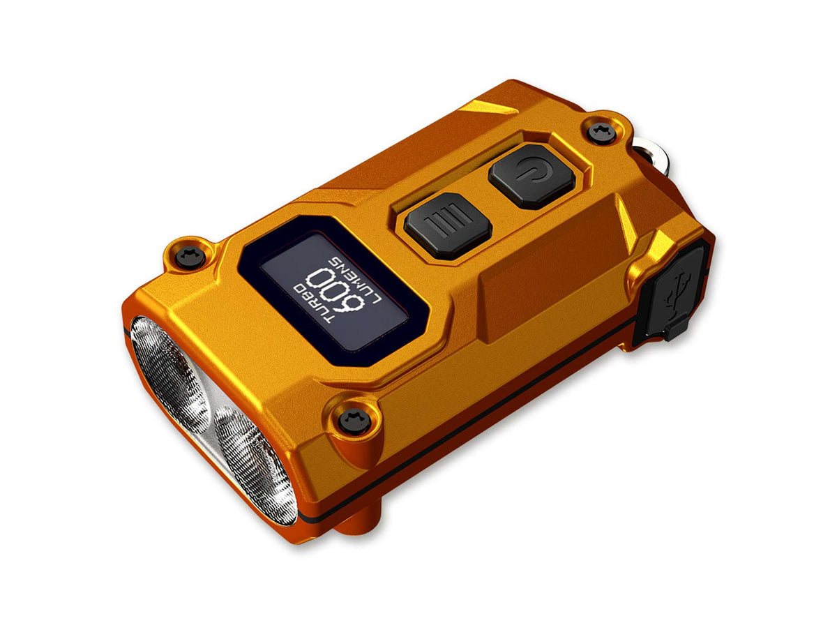 Lanterna Nitecore TINI 3 Orange - Design Robust, Utilizare EDC