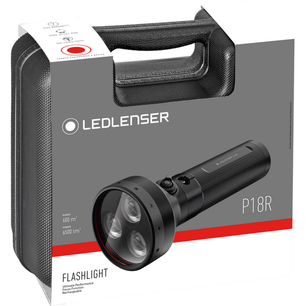 Lanterna P18R Black Ledlenser - 6500 LM, Reîncărcabilă Li-Ion - 9