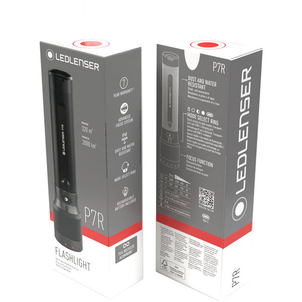 Lanternă P7R Core LEDLENSER - 2000LM, Reîncărcabilă, Rezistentă - 8