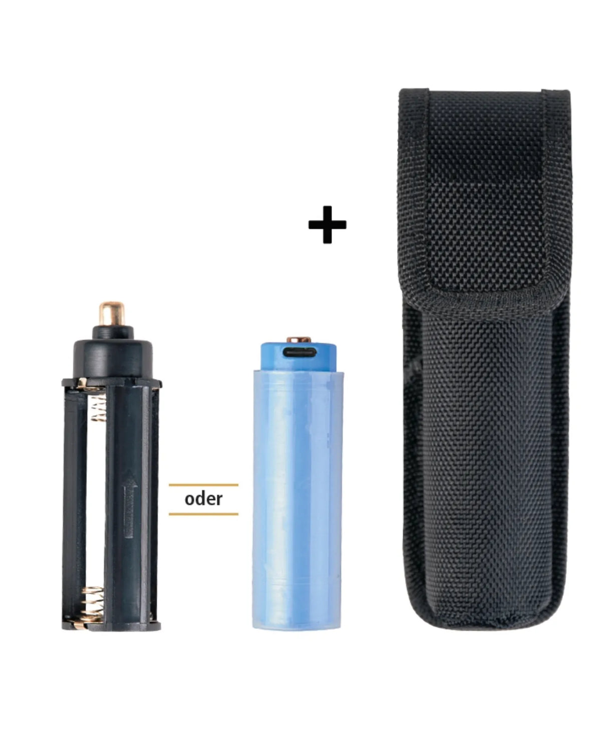 Lanternă Reîncărcabilă Mil-Tec Mission 1000 – accesorii incluse: suport baterii, acumulator și husă