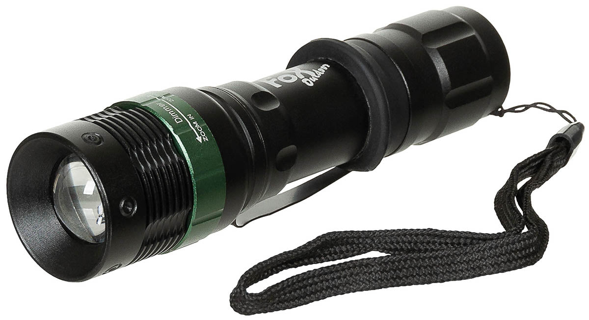 Lanterna Tactical Negru FoxOutdoor - LED CREE, Aluminiu Robust
