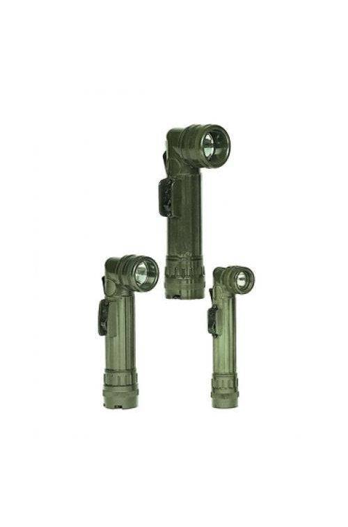 Lanternă Unghi Drept Mil-Tec US Anglehead – 2 x D, Filtre Color, Oliv
