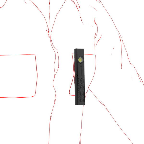 Lanternă W4R Work Ledlenser - 220LM, Reîncărcabilă USB, Negru - 10