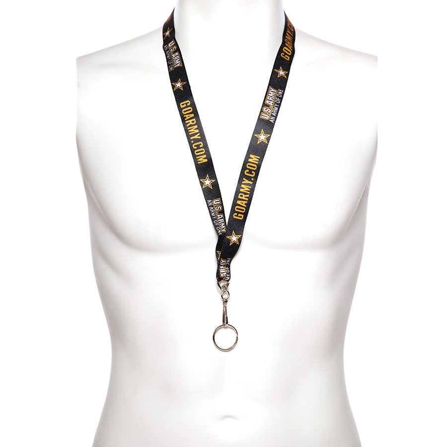 Lanyard Army US Army Negru - Siguranță și Rezistență Tactică