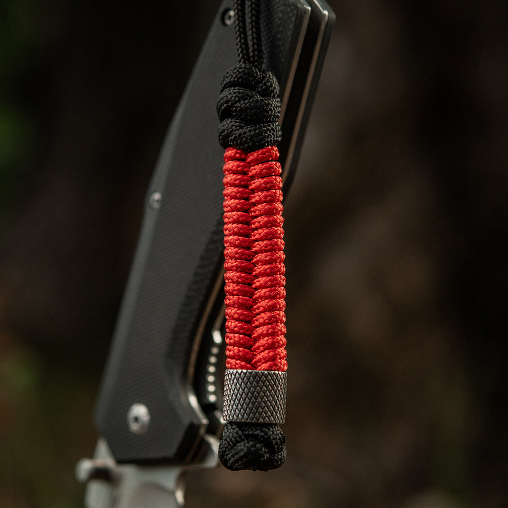 Lanyard Cuțit Fish&Cylindre M-Tac - Negru/Roșu