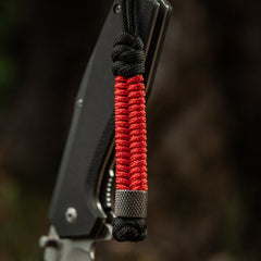 Lanyard Cuțit Fish&Cylindre M-Tac - Negru/Roșu