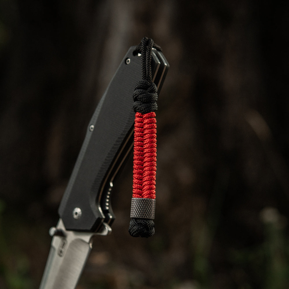 Lanyard Cuțit Fish&Cylindre M-Tac - Negru/Roșu