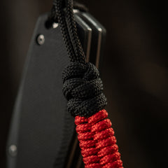 Lanyard Cuțit Fish&Cylindre M-Tac - Negru/Roșu