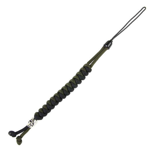 Lanyard Cuțit Knife Cord Kevlar #1 Zwart/Groen - Acces Rapid, Fiabilitate Maximă