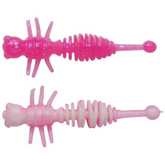 Larve Soft Berkley NALUCA POWER - 4cm, Roz/Alb, Super Atracție