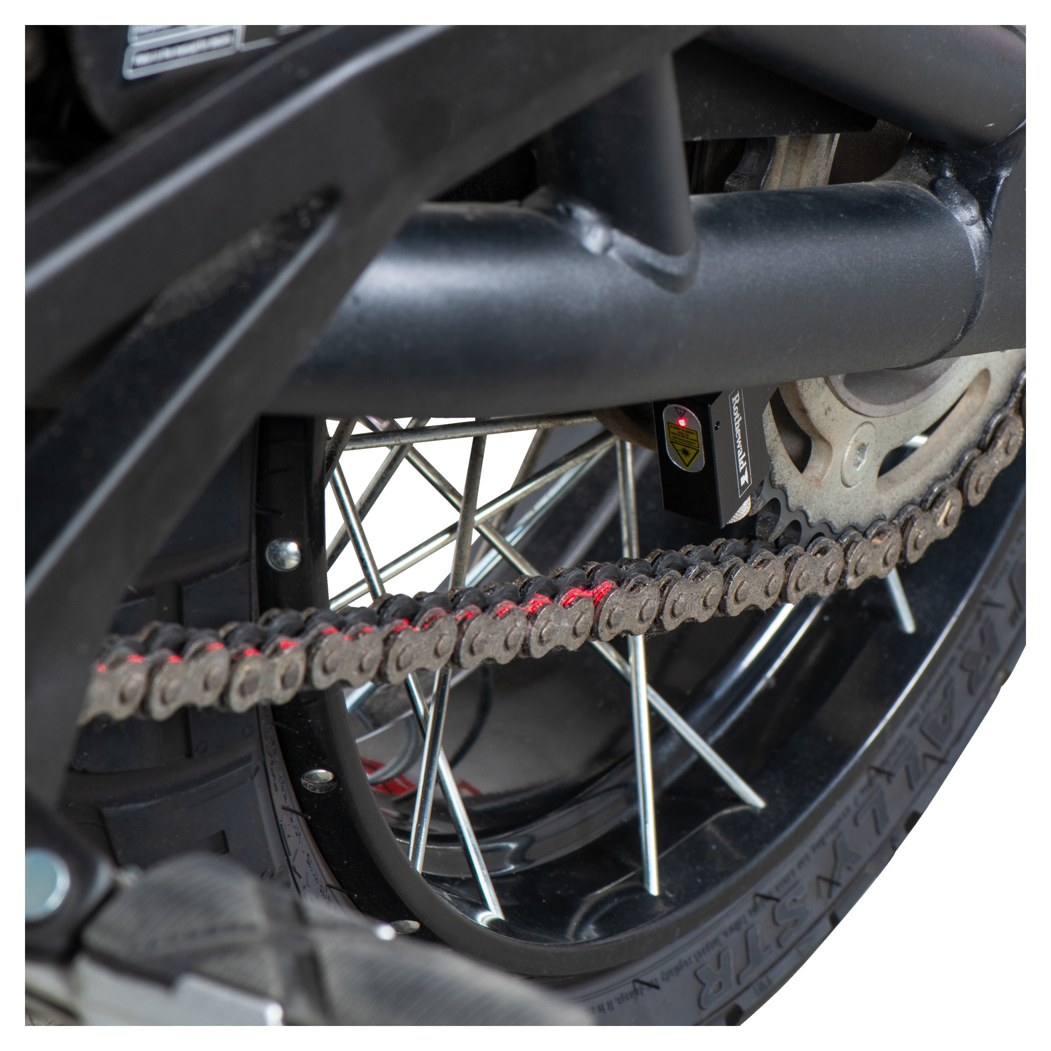 Laser Aliniere Lanț Rothewald - Precizie Rapidă Moto