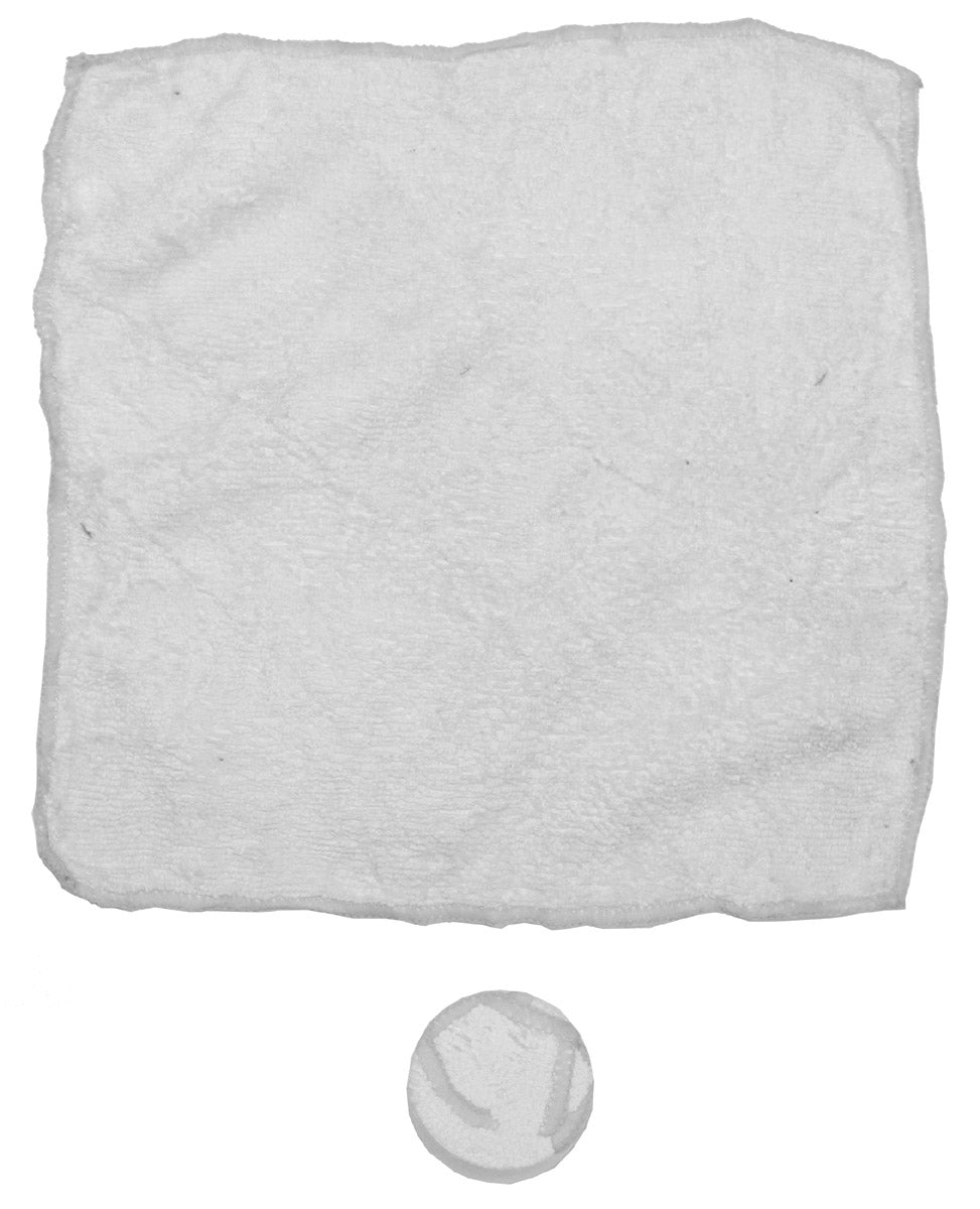 Lavete Magice Microfibră Albe MFH - 80% Poliester, 23x23cm
