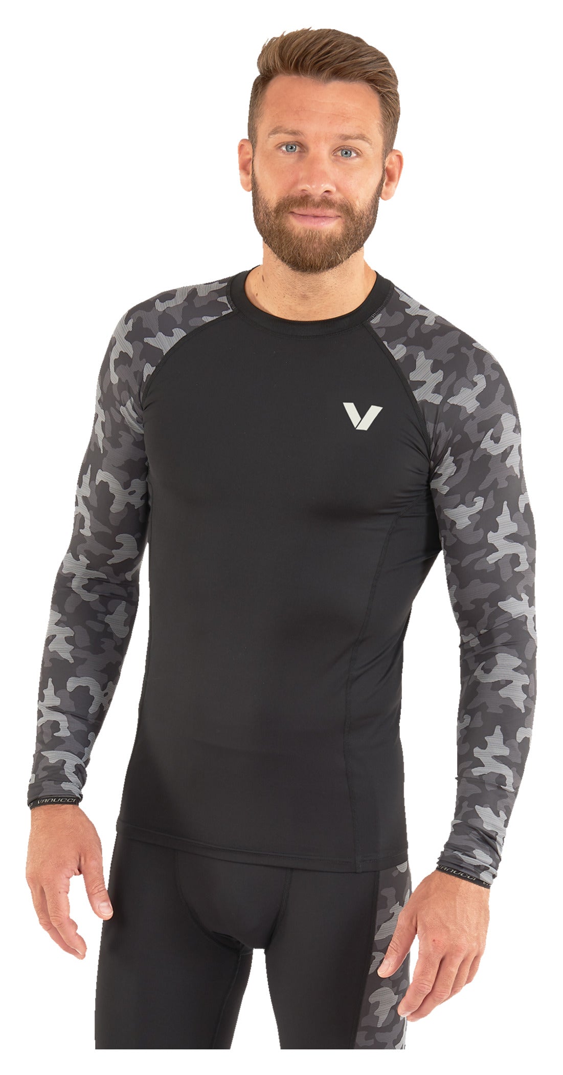 Lenjerie Termică Dark Camo Vanucci - Ușoară, Respirabilă, Camuflaj