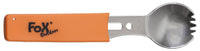 Lingură-Furculiță Multifuncțională Inox/Portocaliu FoxOutdoor - 16cm, 45g