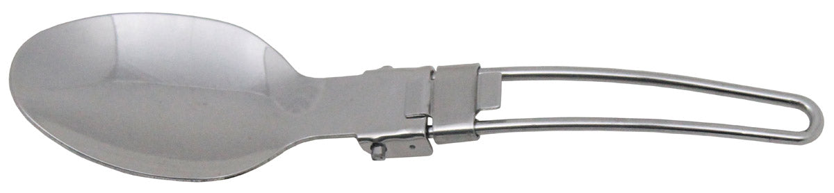 Lingură Pliabilă Inox FoxOutdoor - 100% Oțel Inoxidabil, 30g