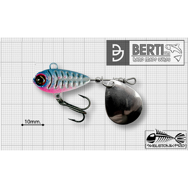 Linguriță Berti Spinner Skeletonik Pro Colorado - 6g, Rainbow, Atractivitate Maximă