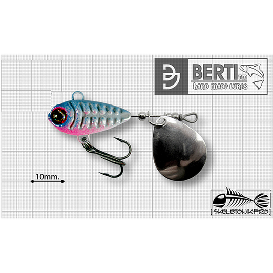 Linguriță Berti Spinner Skeletonik Pro Colorado - 6g, Rainbow, Atractivitate Maximă