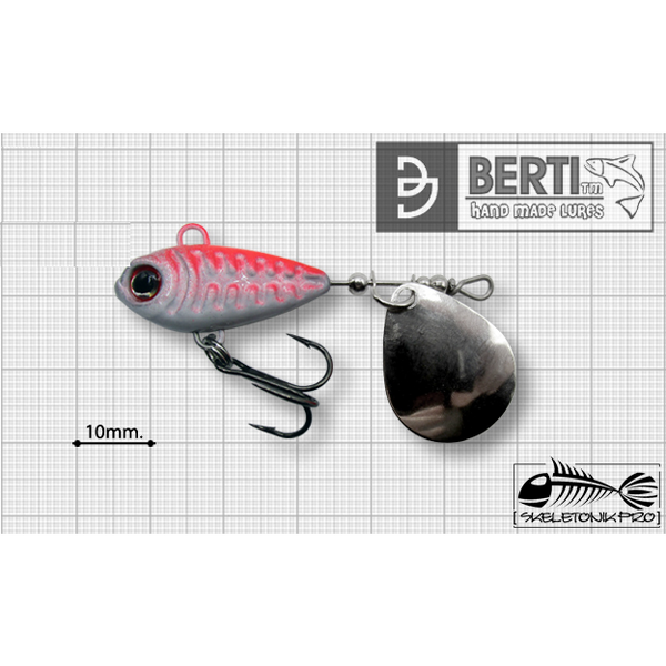 Linguriță Berti Spinner Skeletonik Pro Colorado Nickel 16g - Atractivitate Maximă