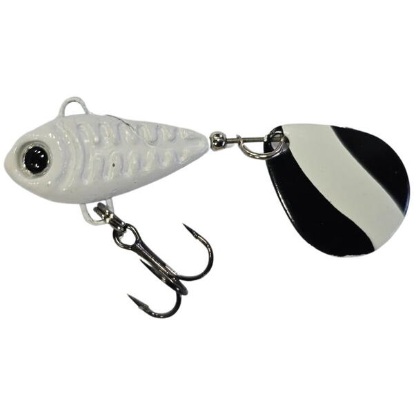 Linguriță Berti Spinner Skeletonik Pro Half Black 18g - Vibrație Intensă
