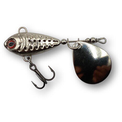 Linguriță Berti Spinner Skeletonik Pro - Nickel, 13g, Atractivitate Maximă