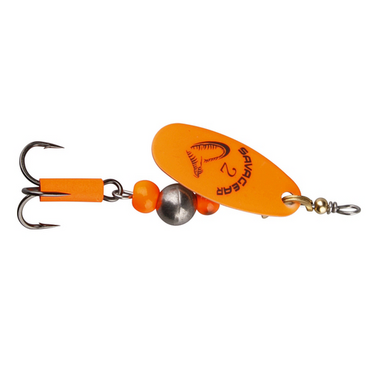 Linguriță Rotativă Caviar SAVAGE GEAR - Fluo Orange, Nr. 2/6g