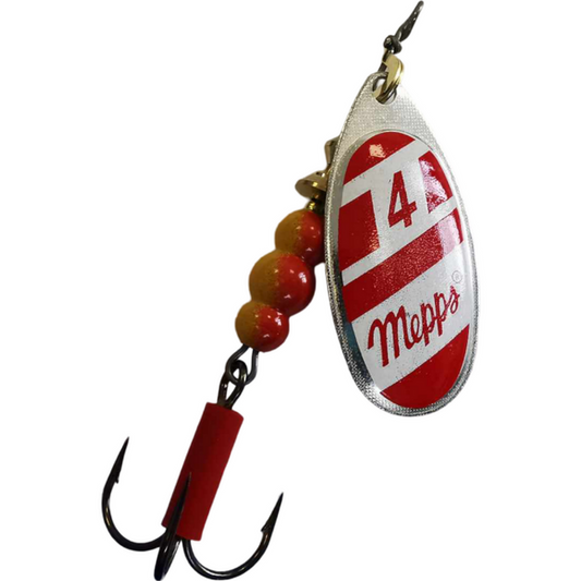 Linguriță Rotativă Mepps Blanc Rouge 9g - Atracție Maximă, Rezistență Sporită