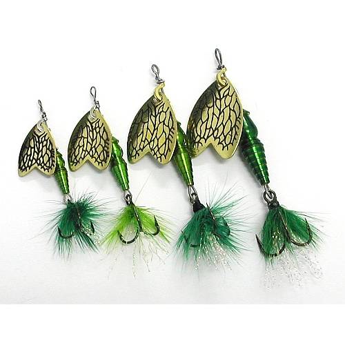 Linguriță Rotativă Mepps Bug - Atracție Verde, 2.5g, Eficiență Maximă