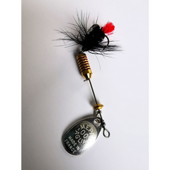 Linguriță Rotativă Mouche Mepps - 2.5g, Negru/Argint, Atractivitate Maximă