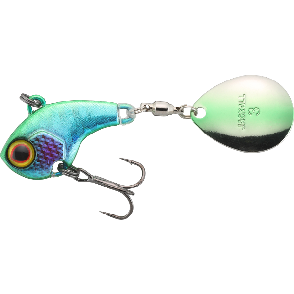 Linguriță Spinner Deracoup JACKALL - 7g, Culoare Lime Luminoasă
