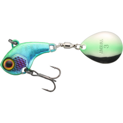 Linguriță Spinner Deracoup JACKALL - Lime Luminoasă, 11g, Atracție Maximă