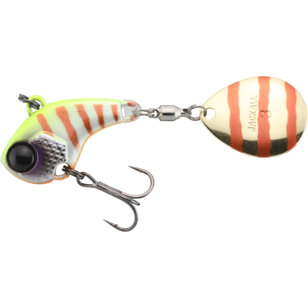 Linguriță Spinner DERACOUP Jackall - Vibrații Atractive, Culoare Chart. Back