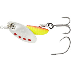 Linguriță Spinner Grub Savage Gear - Argintiu, Roșu, Galben, 3.8g