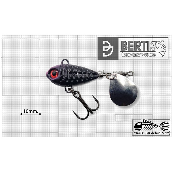 Linguriță Spinner Skeletonik Pro Berti - Colorado Nickel 13g, Atractiv