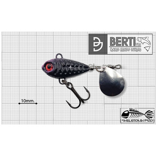 Linguriță Spinner Skeletonik Pro Berti - Colorado Nickel 13g, Atractiv